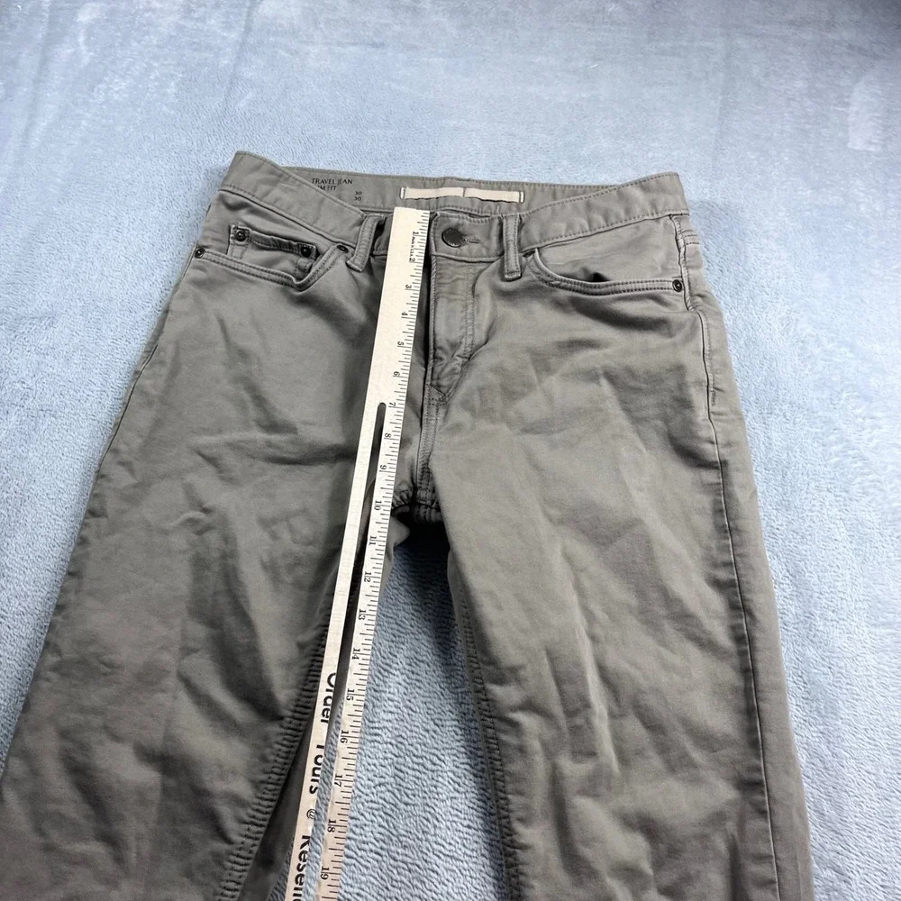 Banana Republic Travel Jean Mens 30x30 Slim Fit‎ Taupe Brown Stretch Pants